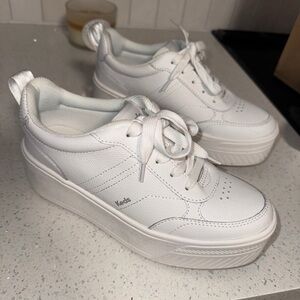 KEDS Women's Classic White Platform Sneakers